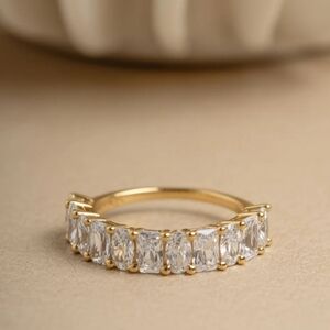 Stunning Silver And Gold Women's Ring